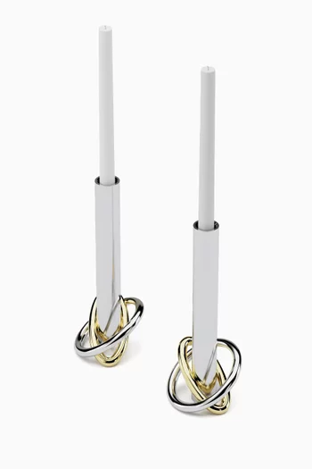 Ring Candleholders, Set of 2