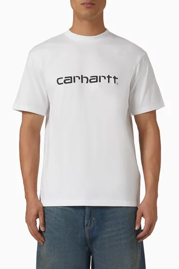 Script T-shirt in Cotton