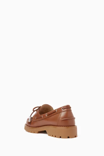 Kenny Platform Loafers in Leather