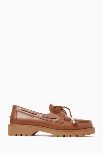 Kenny Platform Loafers in Leather
