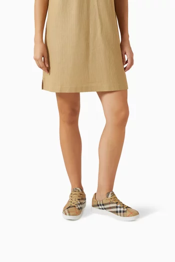 Check Set Sneakers in Canvas