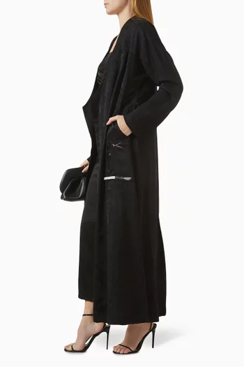 Swarovski Crystal-embellished Abaya in Jacquard
