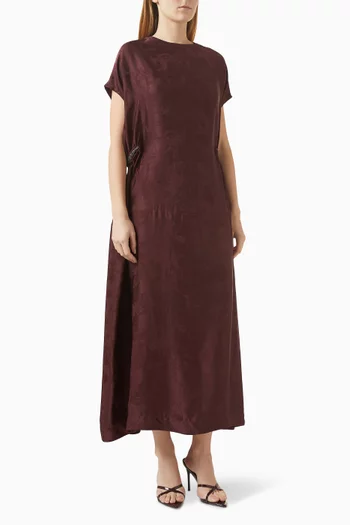 Swarovski Crystal-embellished Kaftan in Silk-jacquard