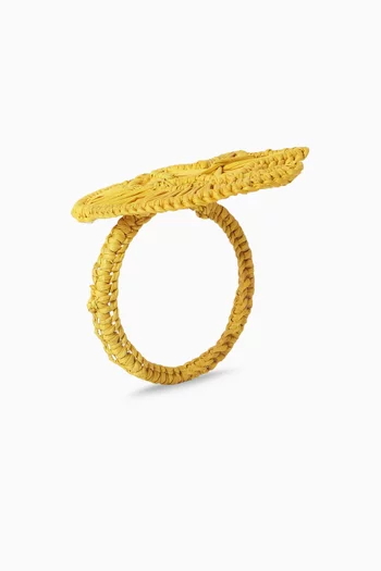 حلقة مناديل بتصميم نجمة وهلال