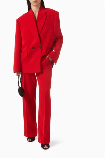 Oversized Menna Blazer in Crepe