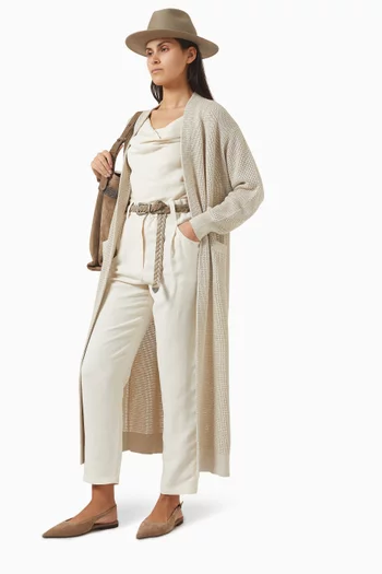 بنطال بقصة واسعة تويل