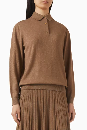 تي شيرت بولو لوسيول مزيج كشمير