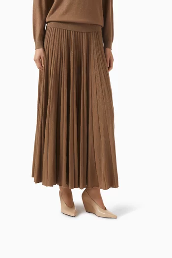 حذاء كلاسيك فيولا بكعب ويدج 80 مم جلد