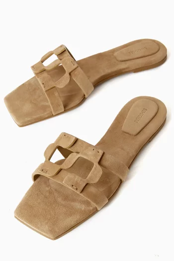 Monogram Slides in Suede