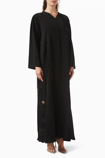 Lace-embellished Abaya