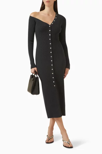 فستان كرافتس مان بنمط سترة مزيج فيسكوز