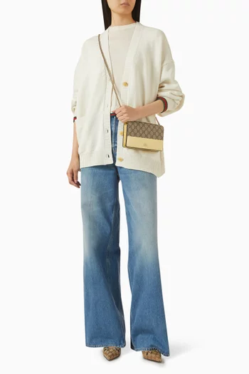 GG Marmont Bi-colour Wallet on Chain