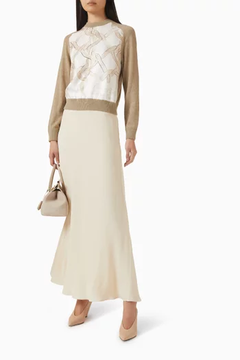 سويت شيرت بونتو بابلو بفتحة رقبة مستديرة كشمير