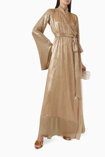 فستان أوروم بحزام ستان