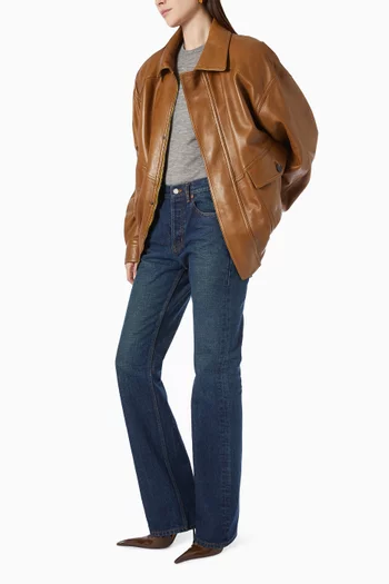 Clyde Wide-leg Jeans in Denim