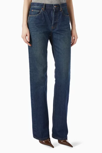 Clyde Wide-leg Jeans in Denim