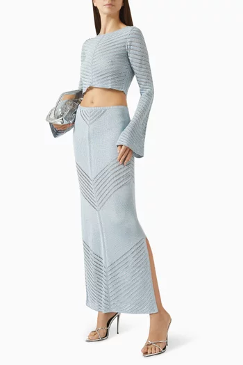 بلوزة رايا قصيرة منسوجة