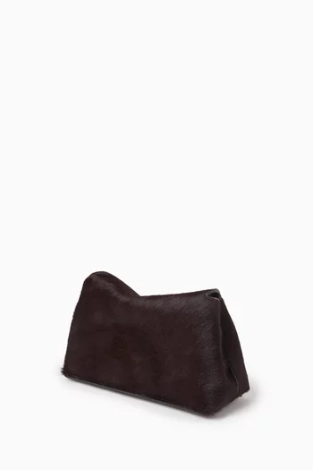 Mini T-Lock Clutch Bag in Pony Hair