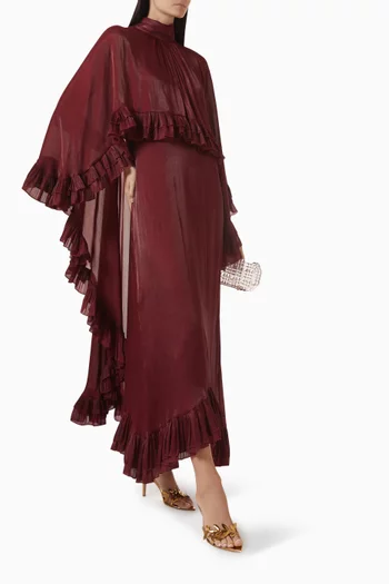 Asymmetric Cape Dress