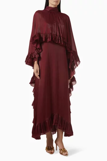 Asymmetric Cape Dress