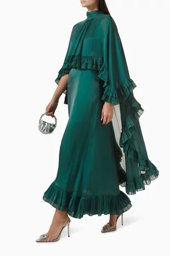 Asymmetric Cape Dress