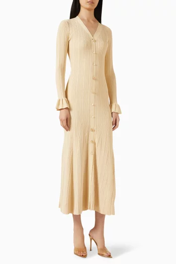 فستان متوسط الطول