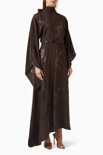 Asymmetric Belted Dress