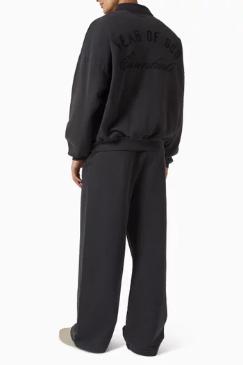 سويت شيرت بولو كلاسيكي مطرز قطن