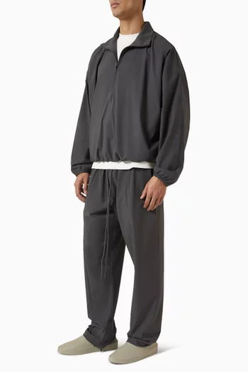 Half Zip Track Jacket in Tech Nylon