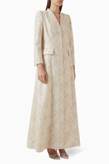 Jacquard Coat Abaya