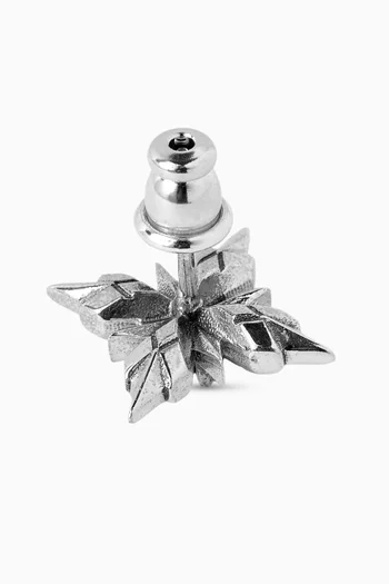 قرط كبس منفرد ستيلا فينتس مرصع بالكريستال فضة إسترلينية