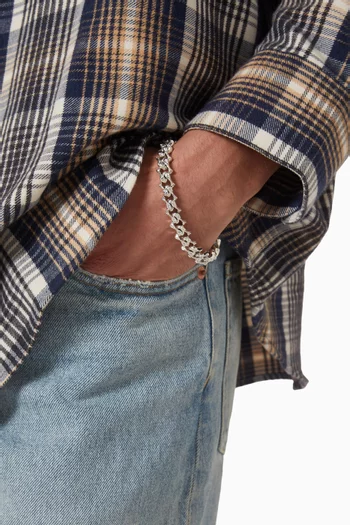 سوار شارب بتصميم سلسلة فضة إسترلينية