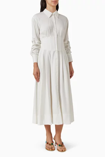 Edie Corset Button-up Dress