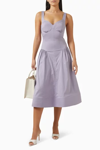 Bustier Dress in Cotton Blend