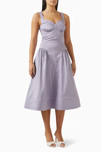 Bustier Dress in Cotton Blend
