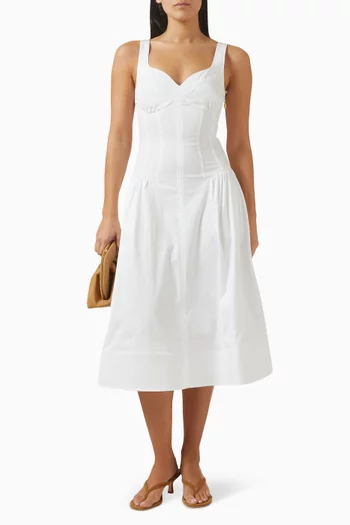 Bustier Dress in Cotton Blend