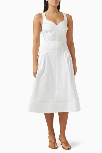 Bustier Dress in Cotton Blend