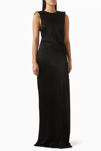 Red Carpet Gown in Shiny Viscose Jersey