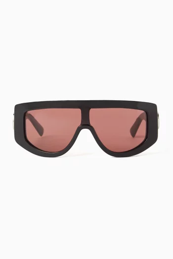Shield Sunglasses in Acetate