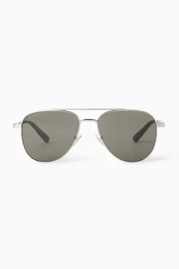 Aviator Sunglasses in Metal