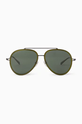 Aviator Sunglasses in Metal