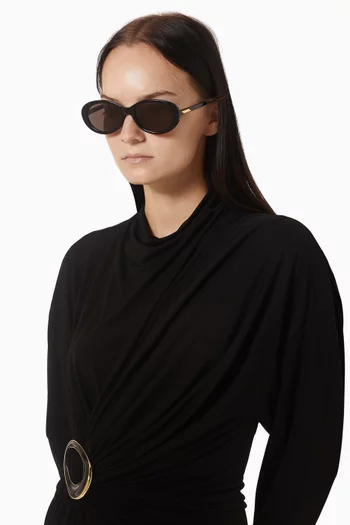 Classic Oval Sunglasses in Acetate