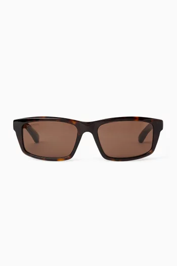 Rectangle Sunglasses in Acetate