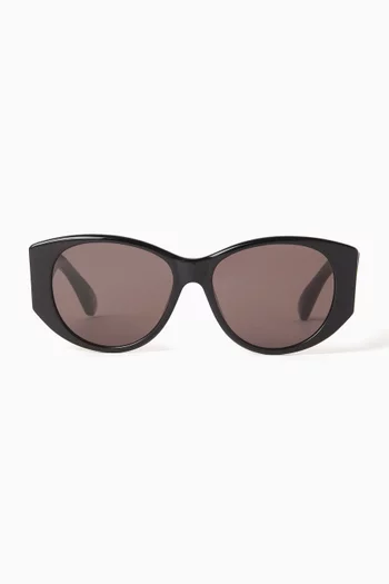 Nano Round Sunglasses in Acetate