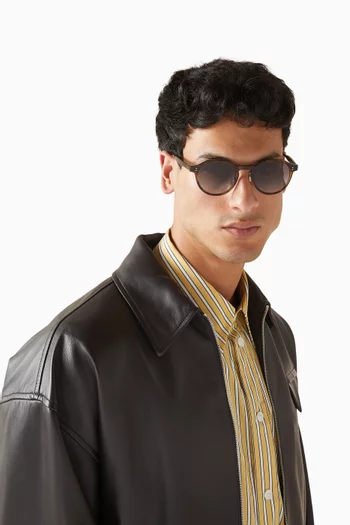 نظارة شمسية بإطار دائري أسيتات