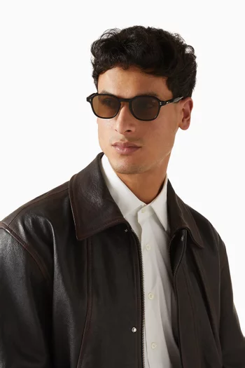 نظارة شمسية بإطار دائري أسيتات