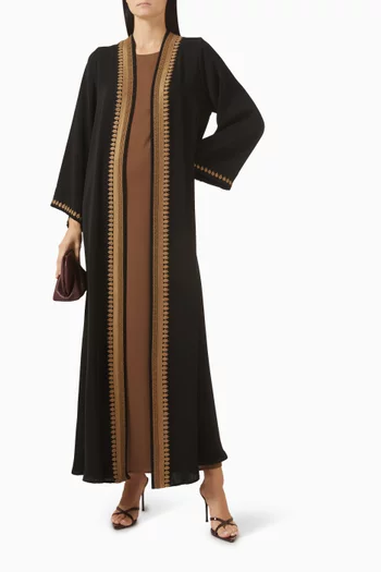 Embroidered Abaya Set