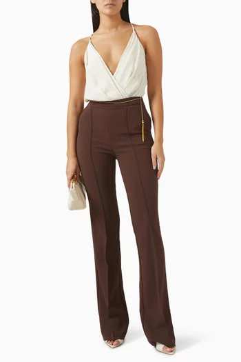 V-neck Bodysuit in Viscose