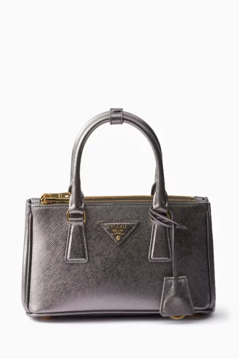 Mini Galleria Tote Bag in Patent Saffiano Leather