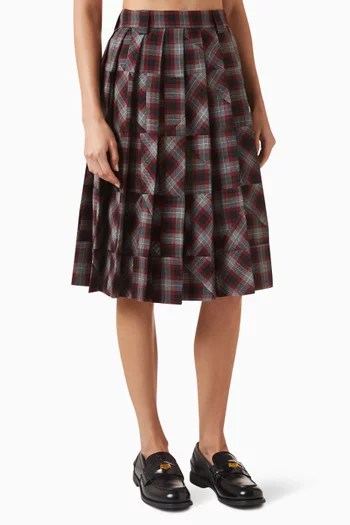 Tartan Patchwork Skirt